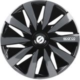 Sparco Wieldoppenset Lazio 13-Inch Zwart/Grijs