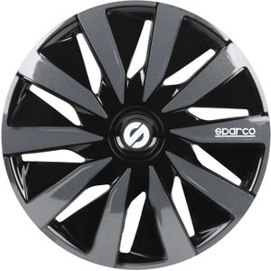 Sparco Wieldoppenset Lazio 13-Inch Zwart/Grijs