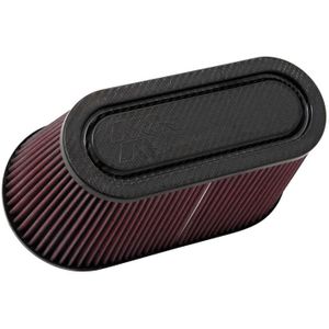 K&N Universeel Ovaal/Conisch Filter 89mm Aansluiting, 151mm x 152mm Bodem, 252mm x 100mm Top, 152mm