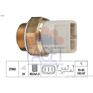 Temperatuurschakelaar, Radiateurventilator Audi, Porsche, Volkswagen Facet 7.5605