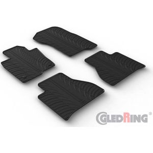 Rubbermatten Passend Voor Mercedes X-Klasse (W470) 2017-2020 (T Profiel 4-Delig + Montageclips) Mercedes-Benz Gledring Gl 0518