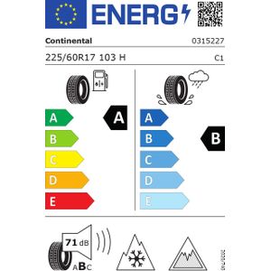 225/60 Hr17 Tl 103h Co All Seas Cont 2 Xl