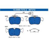 ATE - Remblokkenset - Achteras - 122,8 mm - Inclusief Slijtageindicator