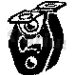 Uitlaatrubber Citroen, Peugeot Klarius 420548