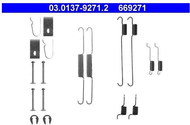 Toebehoren - Remschoen - Daihatsu - Subaru - Suzuki - Ate 03.0137-9271.2