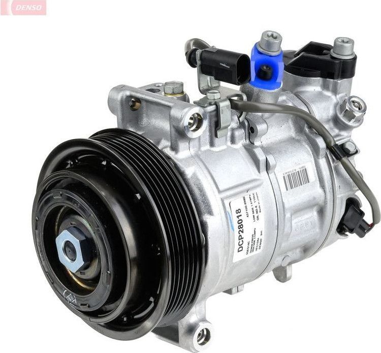 DENSO - DCP28018 - Airco Compressor - Voor PORSCHE - 6 Groeven - Riemschijf-Ø 120 mm