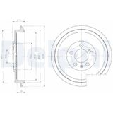 Delphi - Bf406 - Remtrommel - Skoda - Volkswagen - Diameter 290 mm