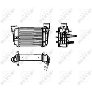 Intercooler, Inlaatluchtkoeler Audi, Seat Nrf 30753
