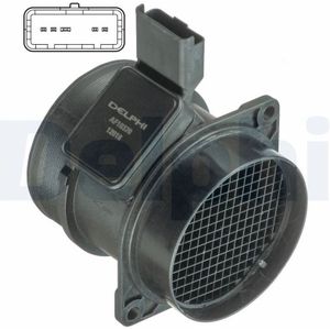 Luchtmassameter Citroen, Fiat, Lancia, Peugeot Delphi Af10370-12b1