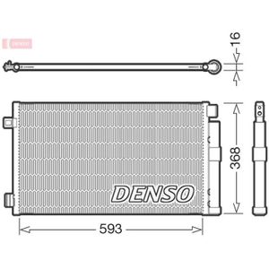 Condensor, Airconditioning Fiat Denso Dcn09147