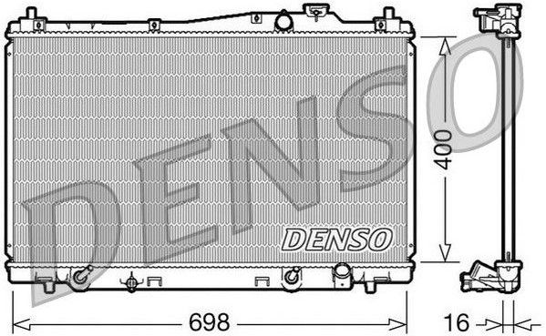 Honda - Denso Drm40017 - Radiateur - Aluminium - Netlengte 400 mm - Bouwjaar 2001-2006