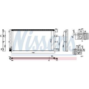 Condensor, Airconditioning Ford Nissens 940829