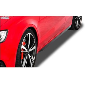 Sideskirts 'Slim' Audi  (8v7) Cabrio 2013- (Abs Zwart Glanzend) Audi Rdx Racedesign Rd Sau53