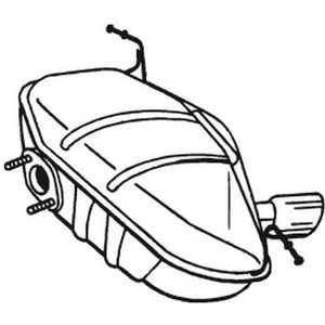 BOSAL - Einddemper - Uitlaatdemper - Voor BMW 247-413 - 18107528586, 18107528813