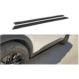 Set Sideskirts Passend Voor Peugeot 2008 2019- (Abs Glanzend Zwart) Peugeot Motordrome Dx Spe07
