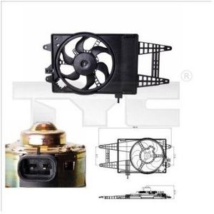 Koelventilator Fiat, Lancia Tyc 809-0004