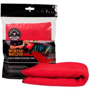 Chemical Guys - Waffle Weave Microfiber Towel - Rood - Pluisvrij - Groot Formaat