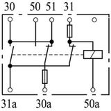 BOSCH - Batterijrelais - 12V - Combi-schakelfunctie - Metaalbehuizing
