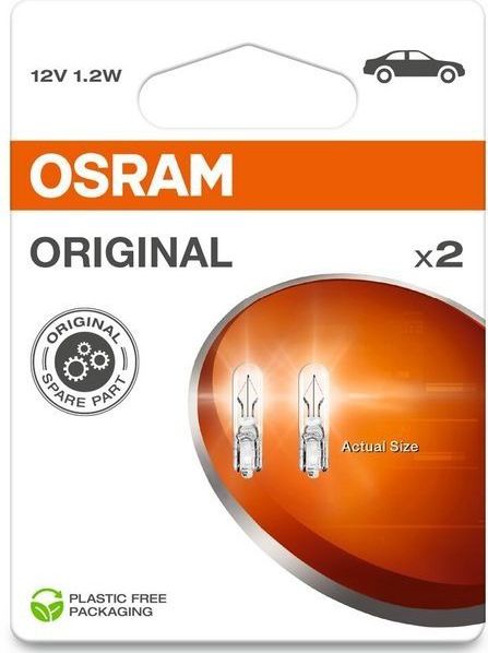Osram - Original - Halogeen - 12V - W1.2W - 2 Stuks