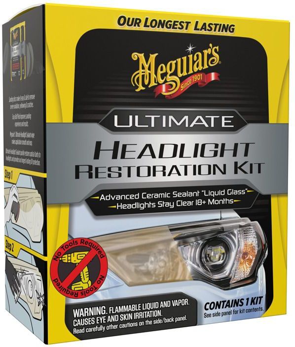 Meguiar's - Ultimate Headlight Restoration Kit - Voor Koplampen - Verpakking Met Instructies