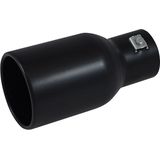 Uitlaatsierstuk Staal/Zwart - Rond 94mm - Lengte 180mm - 44-57mm Aansluiting