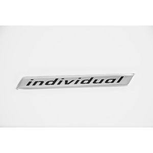 Aluminium Embleem/Logo - Individual - 11,8x1,4cm