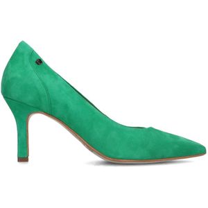 Groene su�ède gesloten pumps