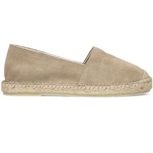 Manfield Suède Espadrilles Beige