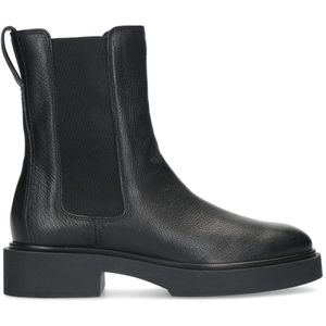 Zwarte leren chelsea boots