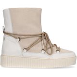 Beige suède snow boots