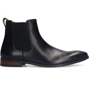 Zwarte leren chelsea boots