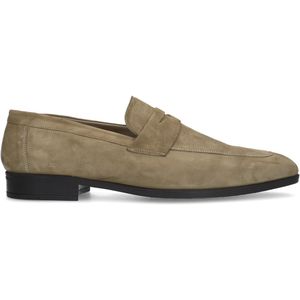 Groene suède loafers