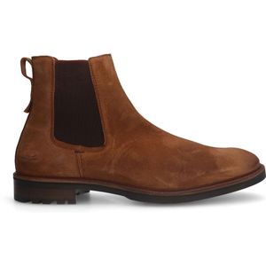 Cognac suède chelsea boots