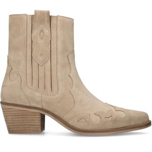 Beige suède cowboylaarzen