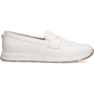 Witte leren loafers