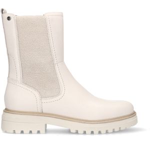 Beige leren chelsea boots