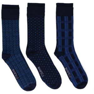 Donkerblauwe 3 pack sokken