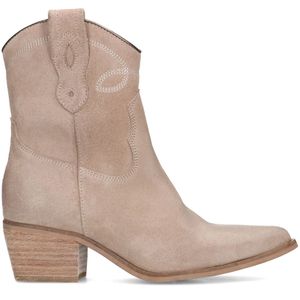 Beige suède cowboylaarzen