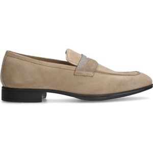 Beige suède loafers