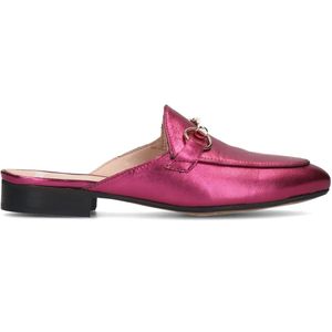 Roze leren loafer muiltjes