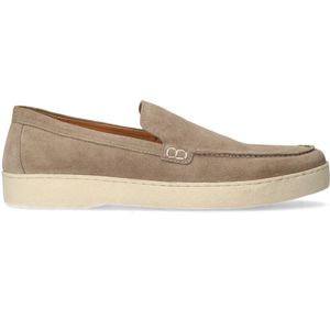 Beige suède loafers