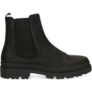 Zwarte nubuck chelsea boots