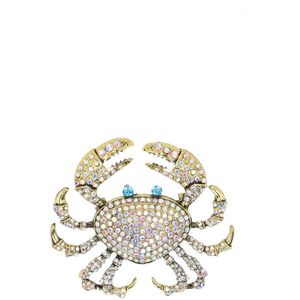 Manfield - Goudkleurige Krabben - Broche - 7 cm breed - 6 cm lang