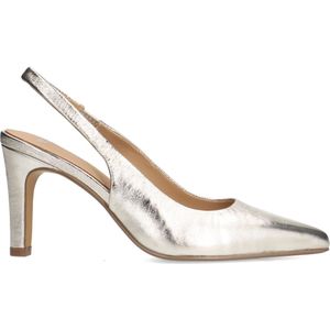 Manfield - Slingback Pumps - Goud - Leer