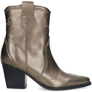 Goudkleurige metallic leren cowboy laarzen