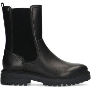 Zwarte leren chelsea boots