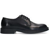 Zwarte leren veterschoenen