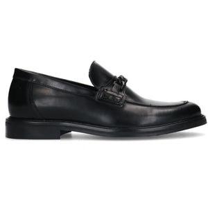 Zwarte leren loafers