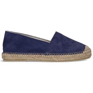 Manfield Suède Espadrilles Blauw