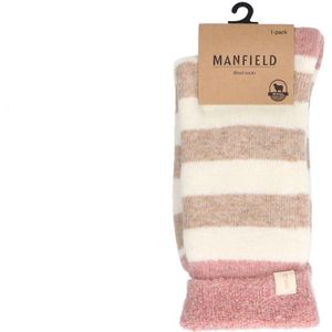 Roze gestreepte cosy sokken